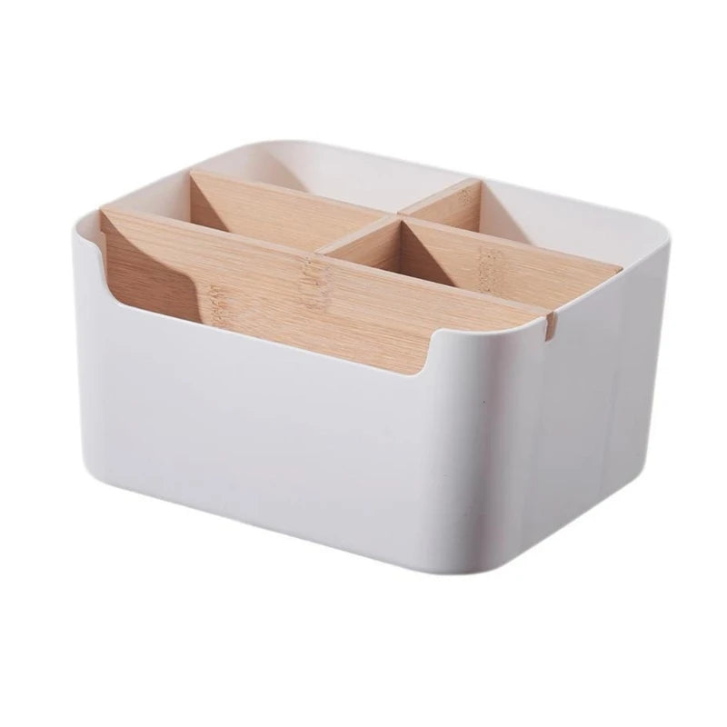 Holz Schreibtisch Organizer mit 5 Fächern multifunktional Büro Stifthalter