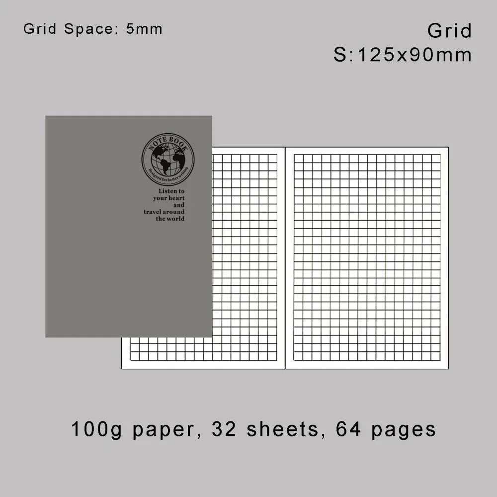 Retro Folien-Gold Nachfüllpapier Notizbuch – Verschiedene Varianten