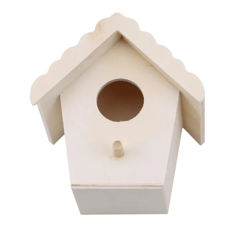 Mini Holz Vogelkäfig für Outdoor Deko im Garten