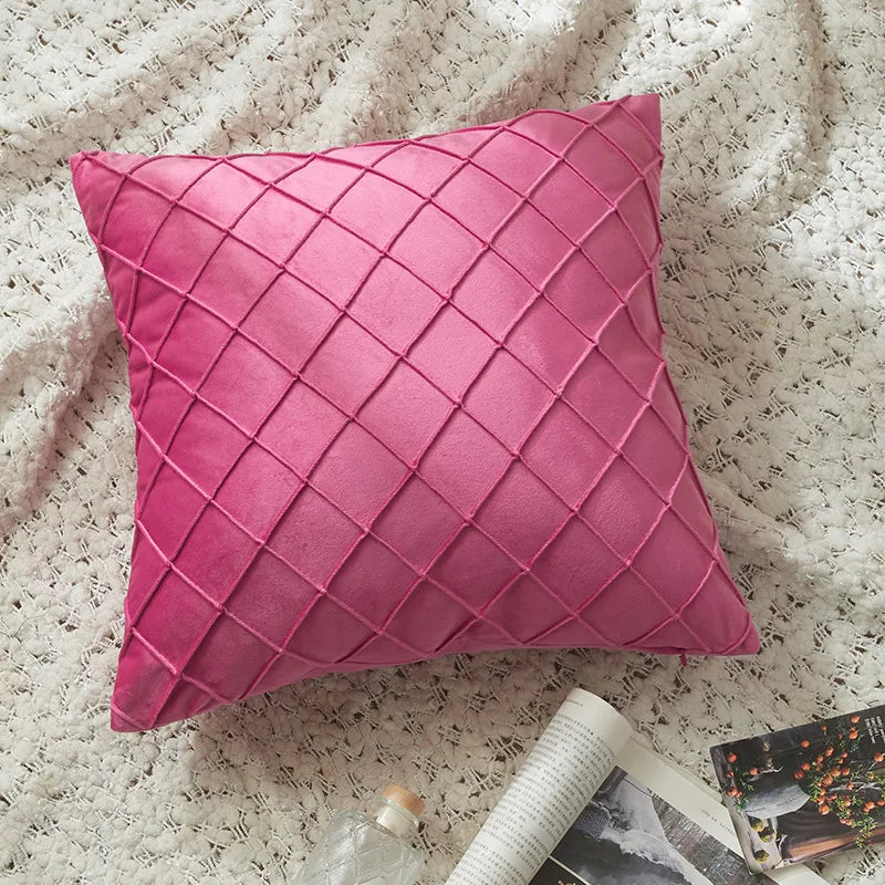Weiche Kissenbezüge aus Samt 45x45cm in verschiedenen Farben