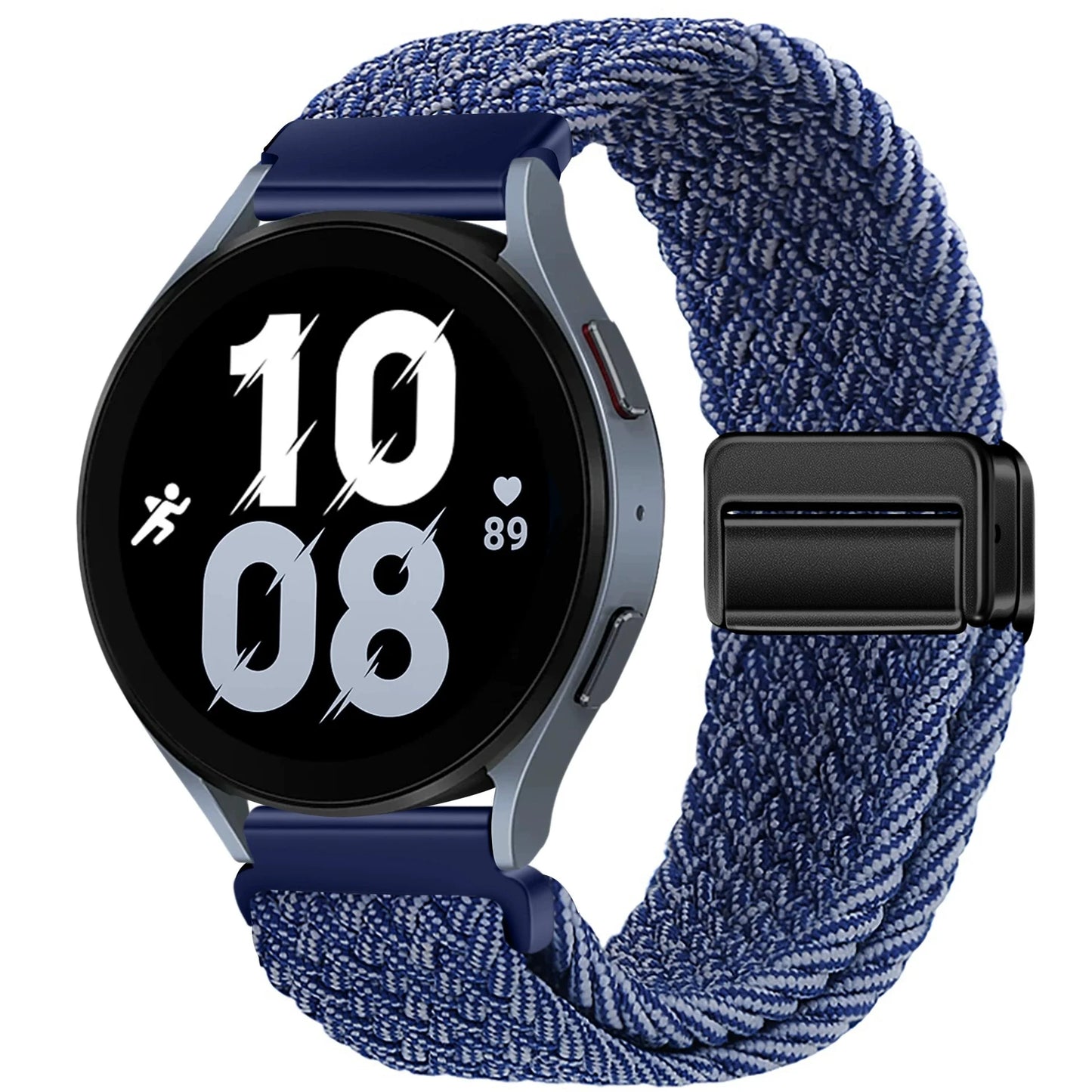 Magnetisches Nylonarmband 20/22mm für Smartwatches mit Schlaufenverschluss