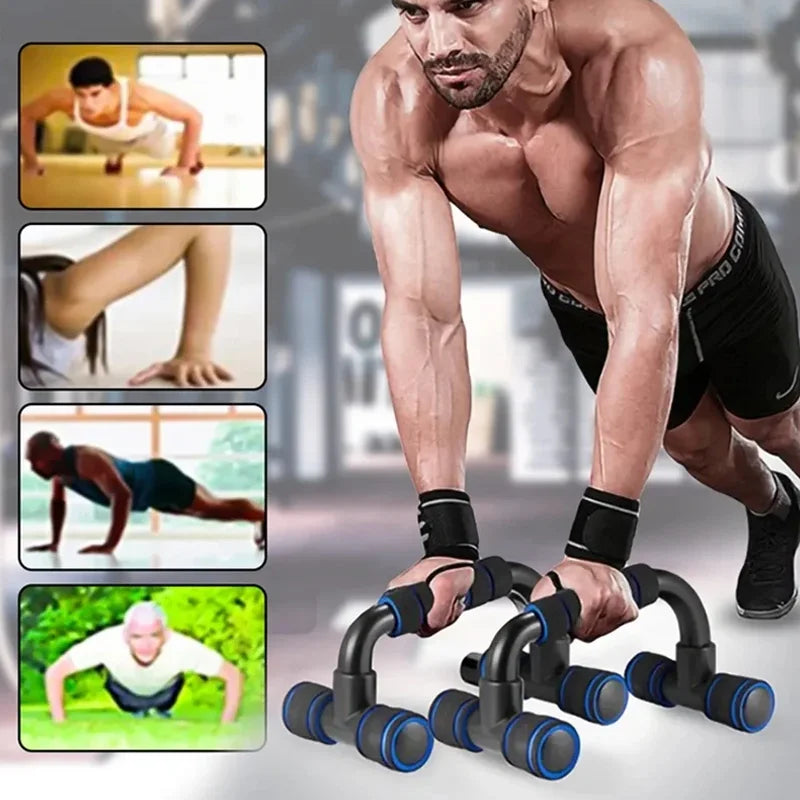 U-förmige Push-up Bars – Gelenkschonend - rutschfest, 1 Paar bunt, mobil