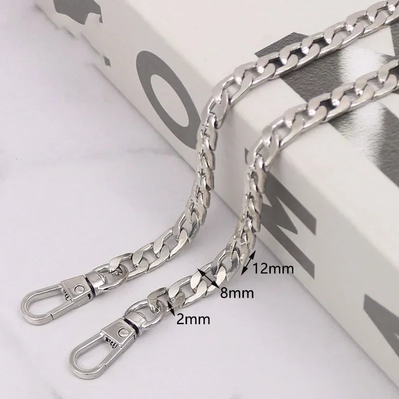 Metall Ketten Schulterriemen 100 120 cm Ersatz für Geldbörse Tasche