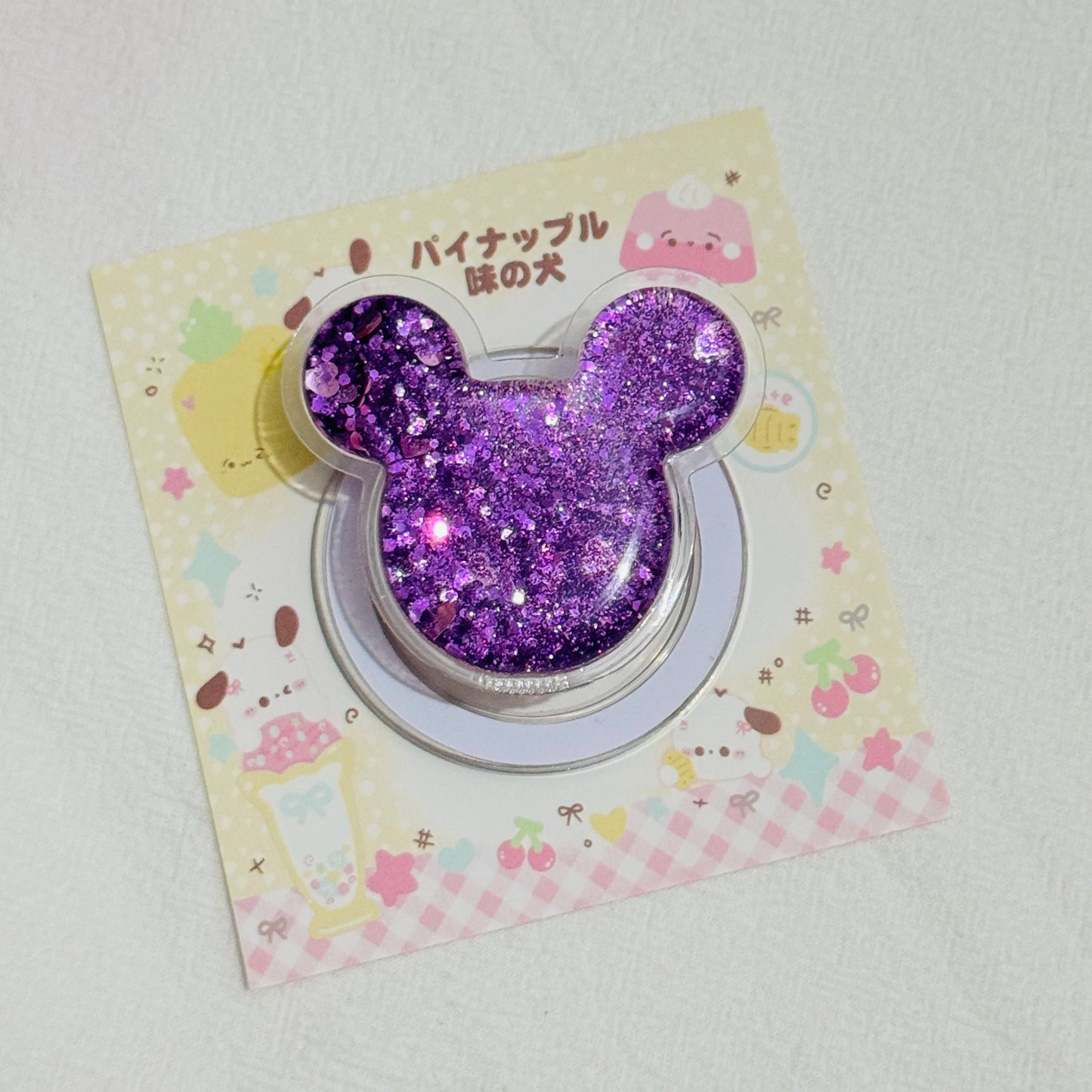 Süßer weicher Blingbling Maus Handyhalter erweiterbar für iPhone Samsung Hüllen-Yabubest - Home & More