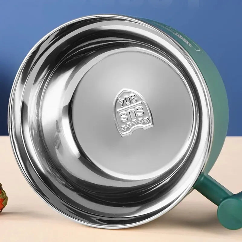 Edelstahlschüssel mit Deckel für Instant-Nudeln, kompakt und tragbar