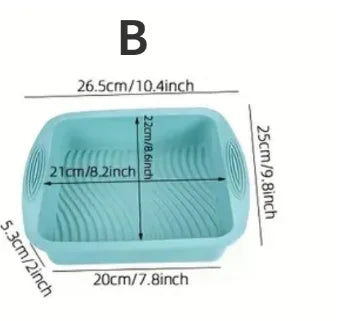 6tlg. Silikon Backformen Set - Ofenfest - Vielseitig für Gebäck - Kuchen