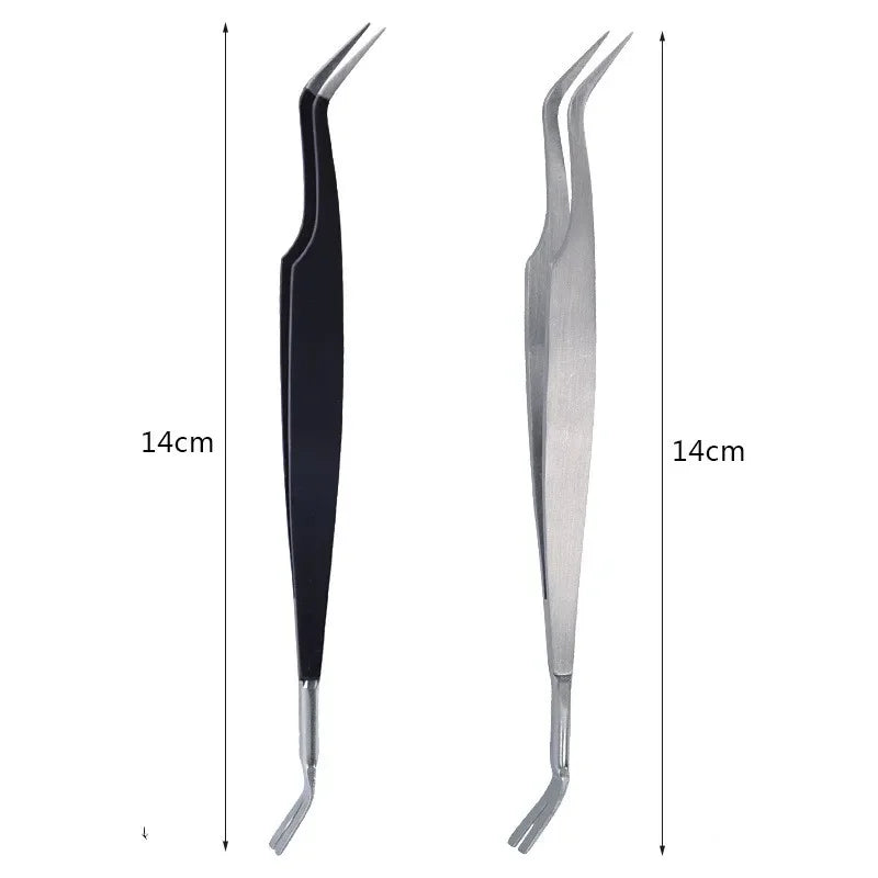 Sichere 2-in-1 Zeckenentferner Pinzette aus Metall für Mensch - Haustier