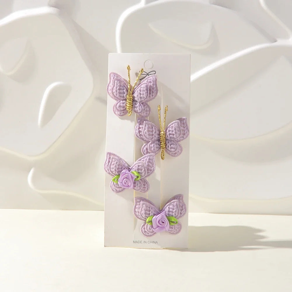 Handgefertigte Haarspangen für Mädchen – Woven Bow Clips