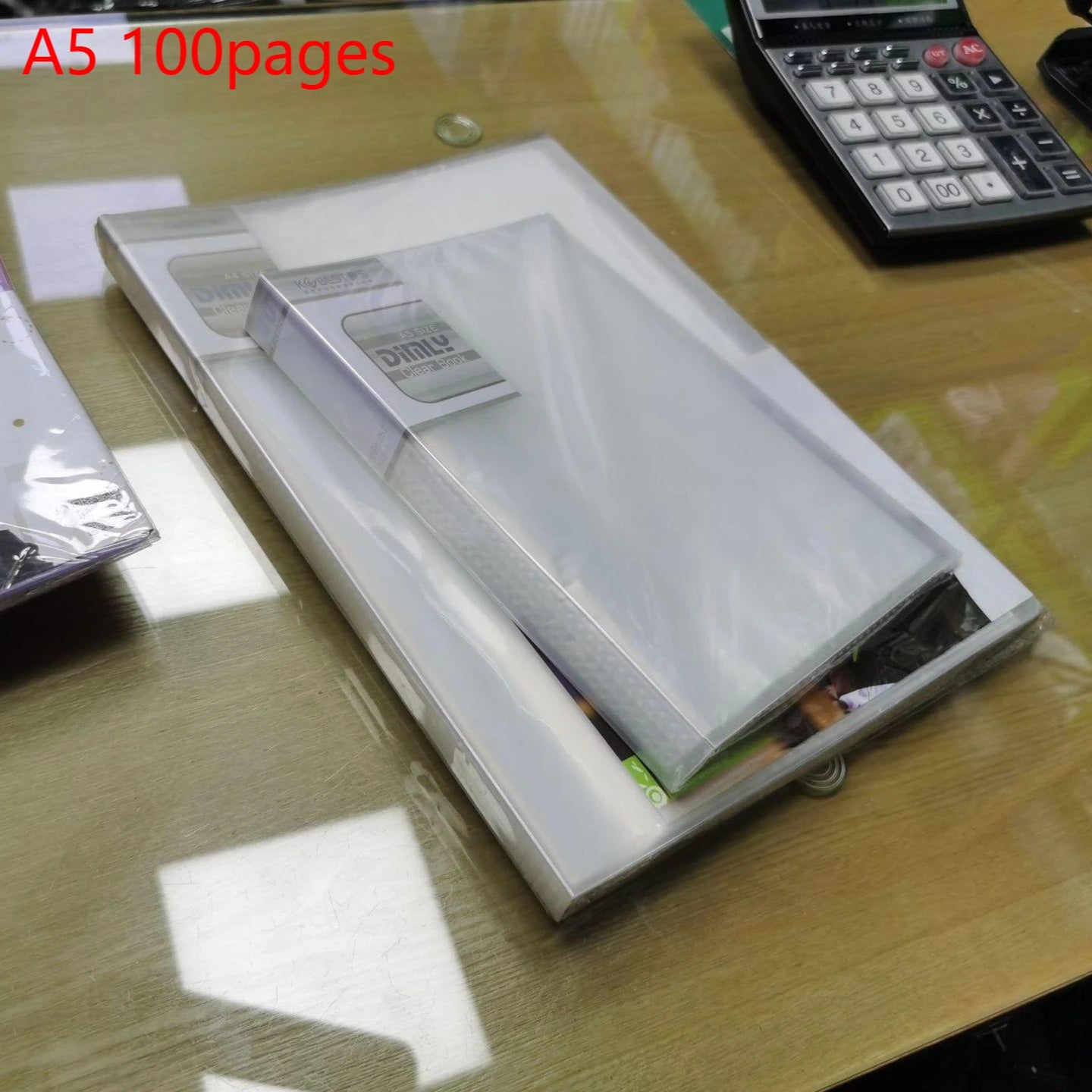 A5 Dokumentenordner Transparent – Lose Blätter, 40-100 Seiten für Büro - Studium