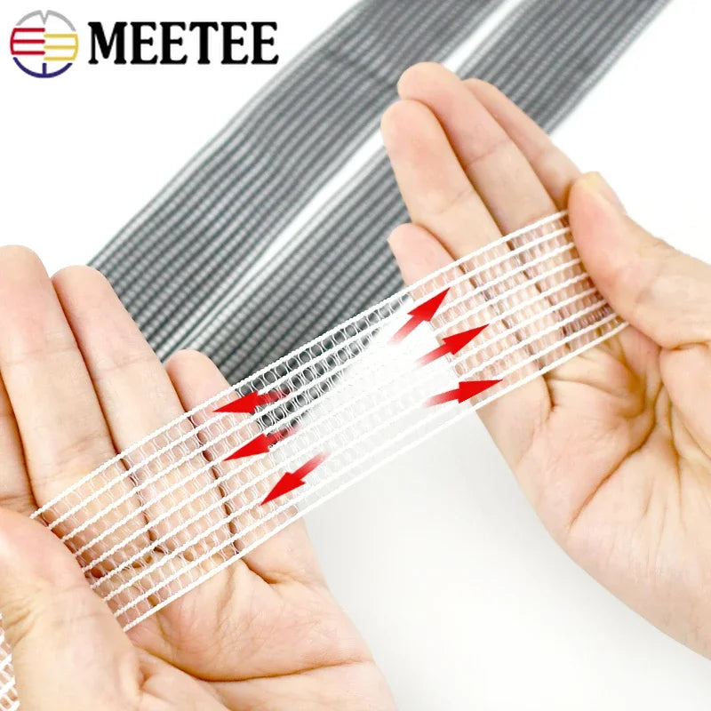 Elastisches Mesh-Gummiband 10/20m, 20-50mm – DIY Nähzubehör Kleidung
