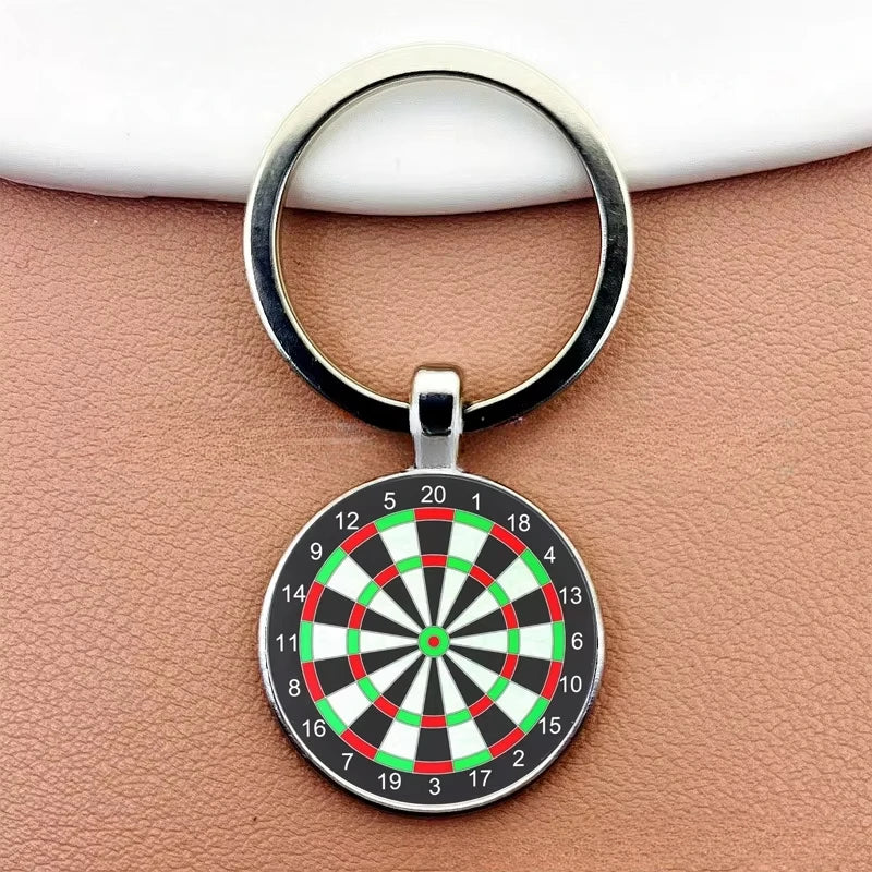 Dart Ziel Schlüsselanhänger Retro Stil Metall Anhänger Unisex Geschenkidee