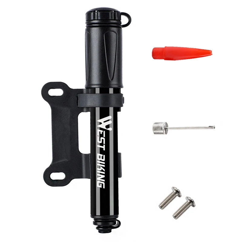 Tragbare Mini Fahrradpumpe Aluminium 100Psi für Schrader Presta Ventile