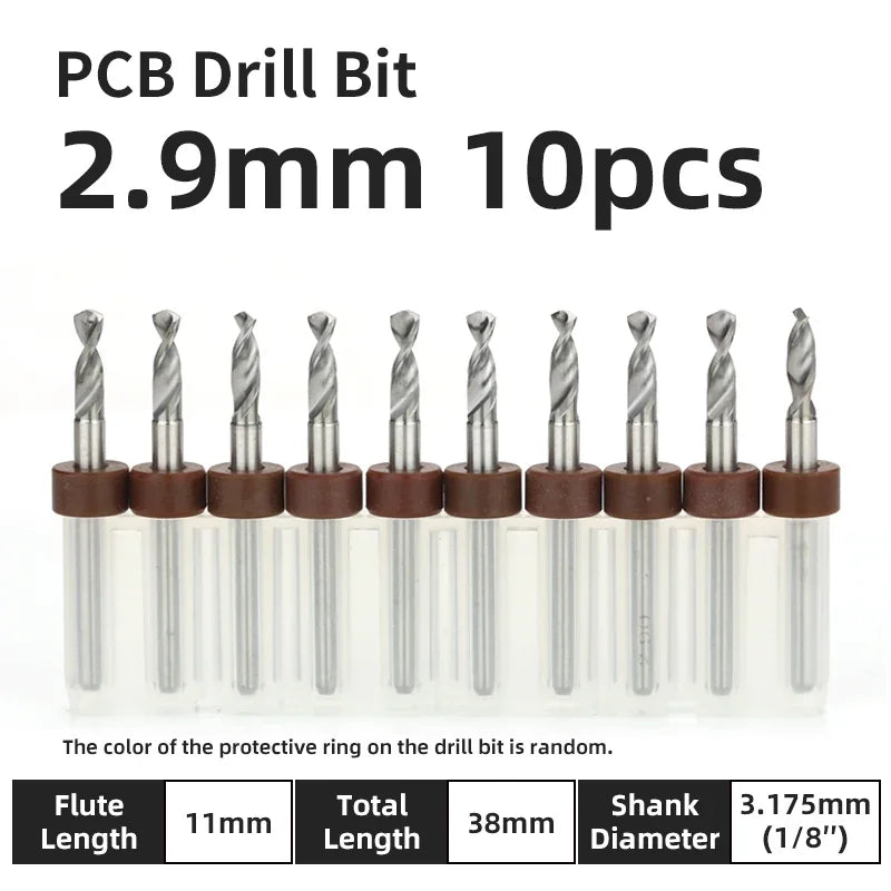 Präzisions Mikrobohrer Set Wolframkarbid für PCB Holz CNC 0.1-3.175mm