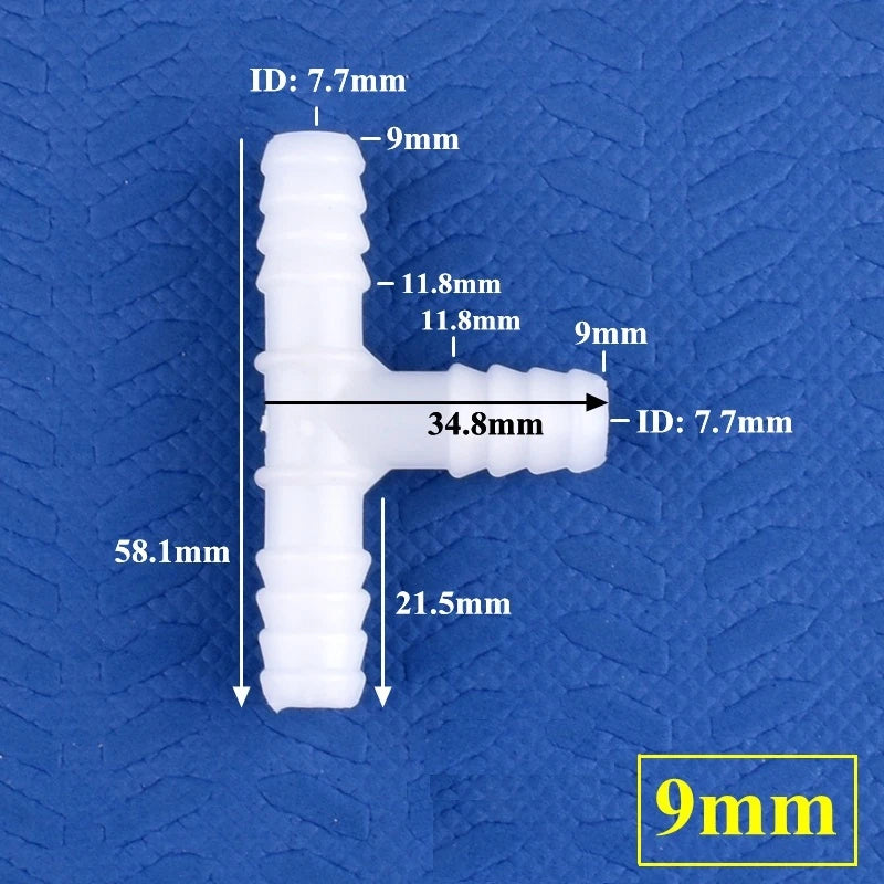 Lebensmittelechte weiße PE T-Stecker 4-13mm – robust - vielseitig 5-200 Stück