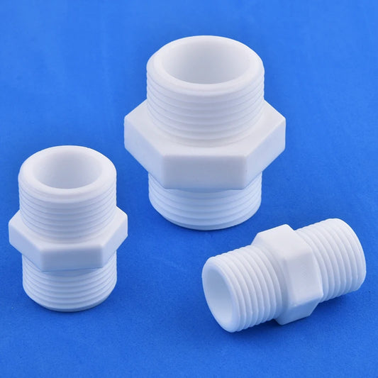 Vielseitiges PVC Reduzierstück 1/2-1 mit Innen- - Außengewinde für Wasserleitungen