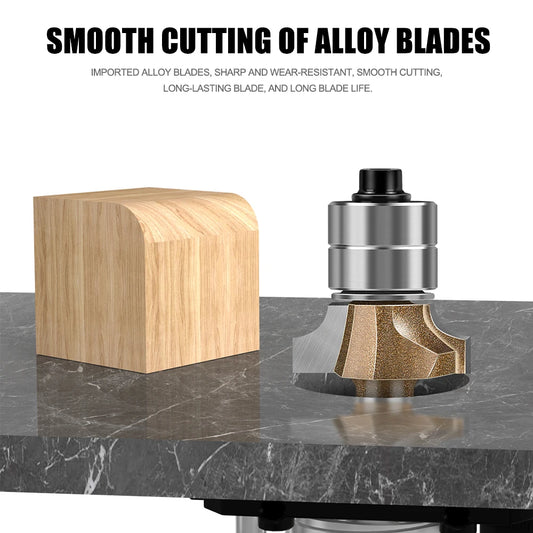 6 mm 1/4 Zoll Schaft Doppellager-Gravurfräser mit abgerundeten Kanten