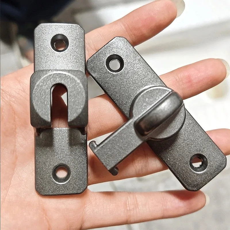 Robustes Aluminium-Schiebetürschloss 90°/180°, 1-5 Stück, sicher - flexibel