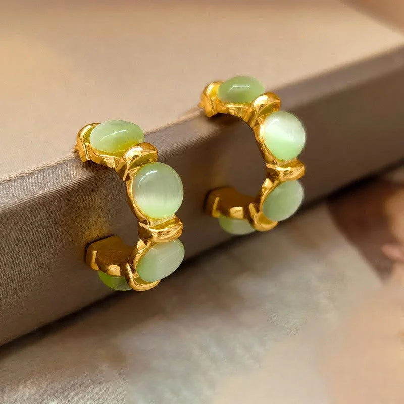 Elegante Quadratische Ohrringe mit bunten Zirkonen für Damen