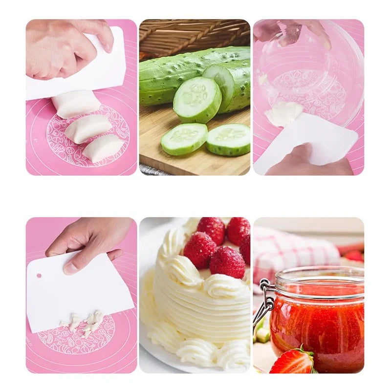 Flexibler Teigschaber - Spatel aus Kunststoff – Ideal für Gebäck - Kuchen