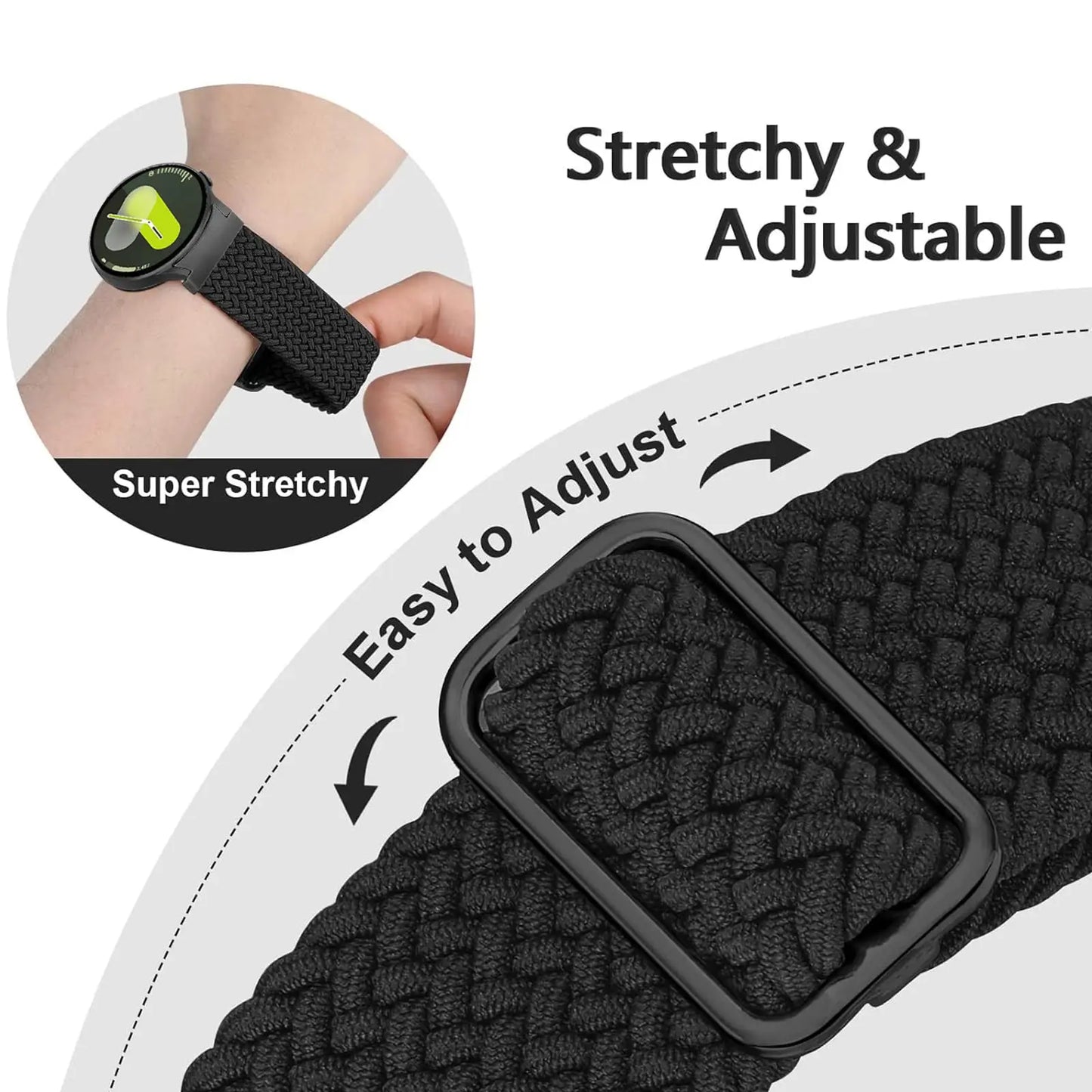 Schnell - bequem: Geflochtenes Nylon-Uhrenarmband für Galaxy Watch, 15 Farben
