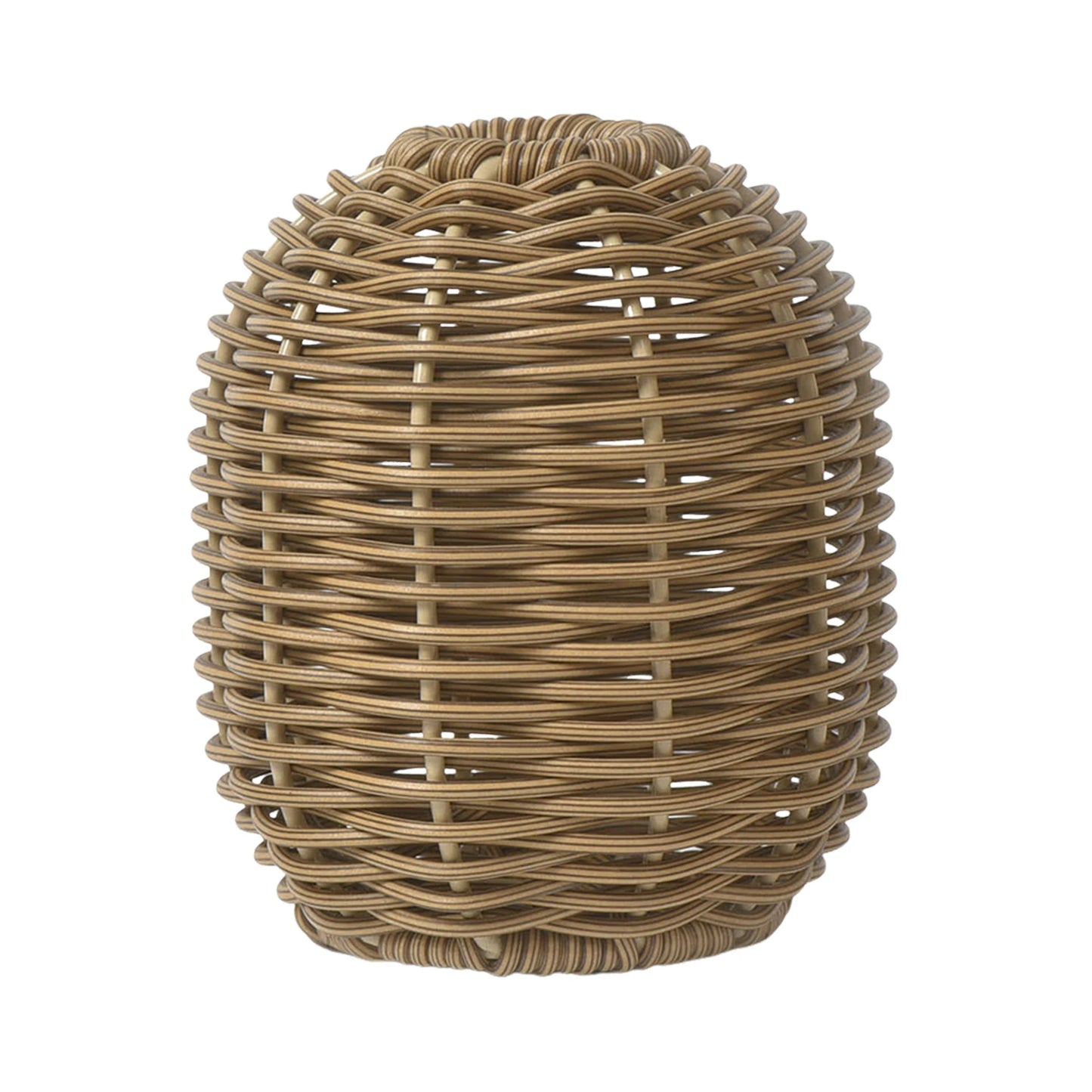 Handgewebte Kunststoff Vase Rattan Optik für kreative Blumenarrangements