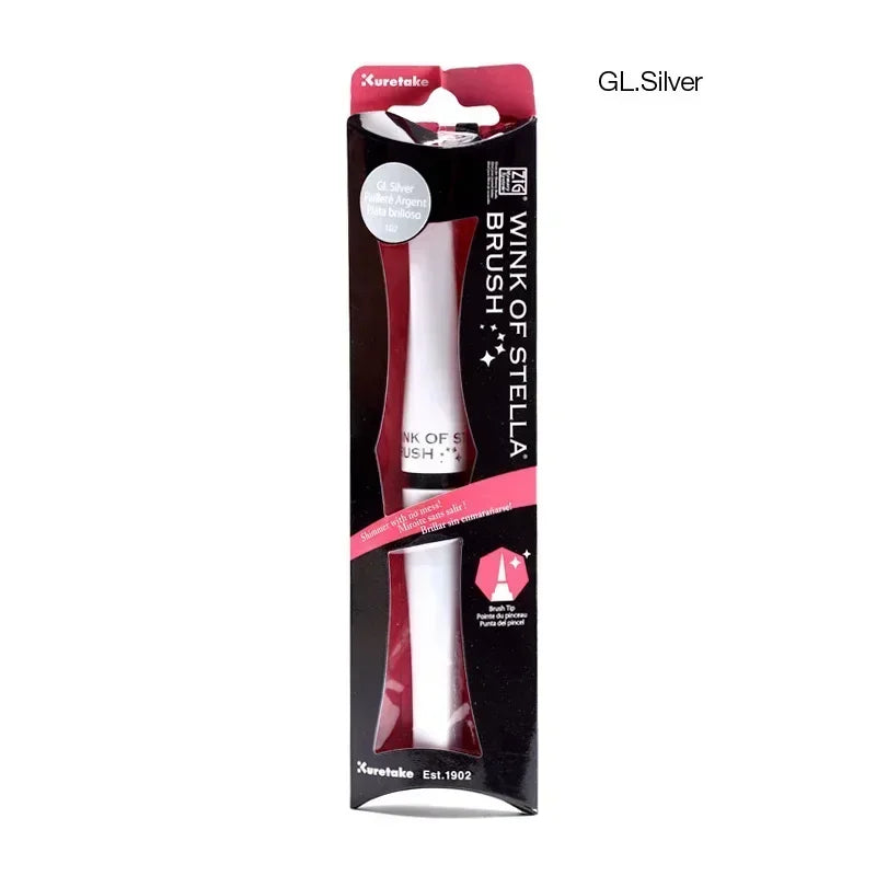 Mehrfarbiger Bling Pinselstift mit funkelndem Aquarellglitzer