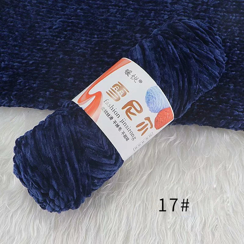 Weiches Chenille Polyester Strickgarn für gemütliche DIY Projekte