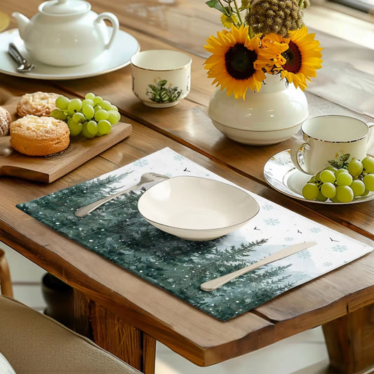 Weihnachts Tischsets wasserdicht und schmutzabweisend für festliche Tafeln