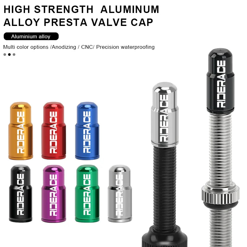 Robuste Aluminium Ventilkappe für Presta Ventile – CNC gefräst, staubdicht, MTB/Rennrad