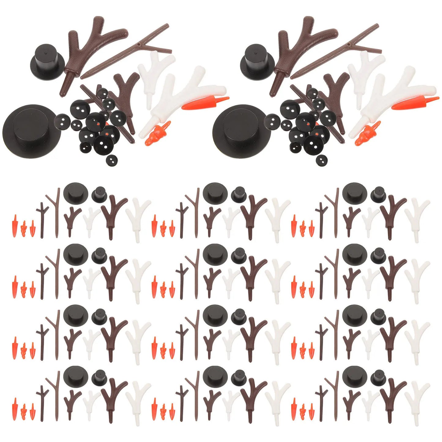 Dekoratives DIY-Schneemann-Set für Weihnachts-Partygestaltung