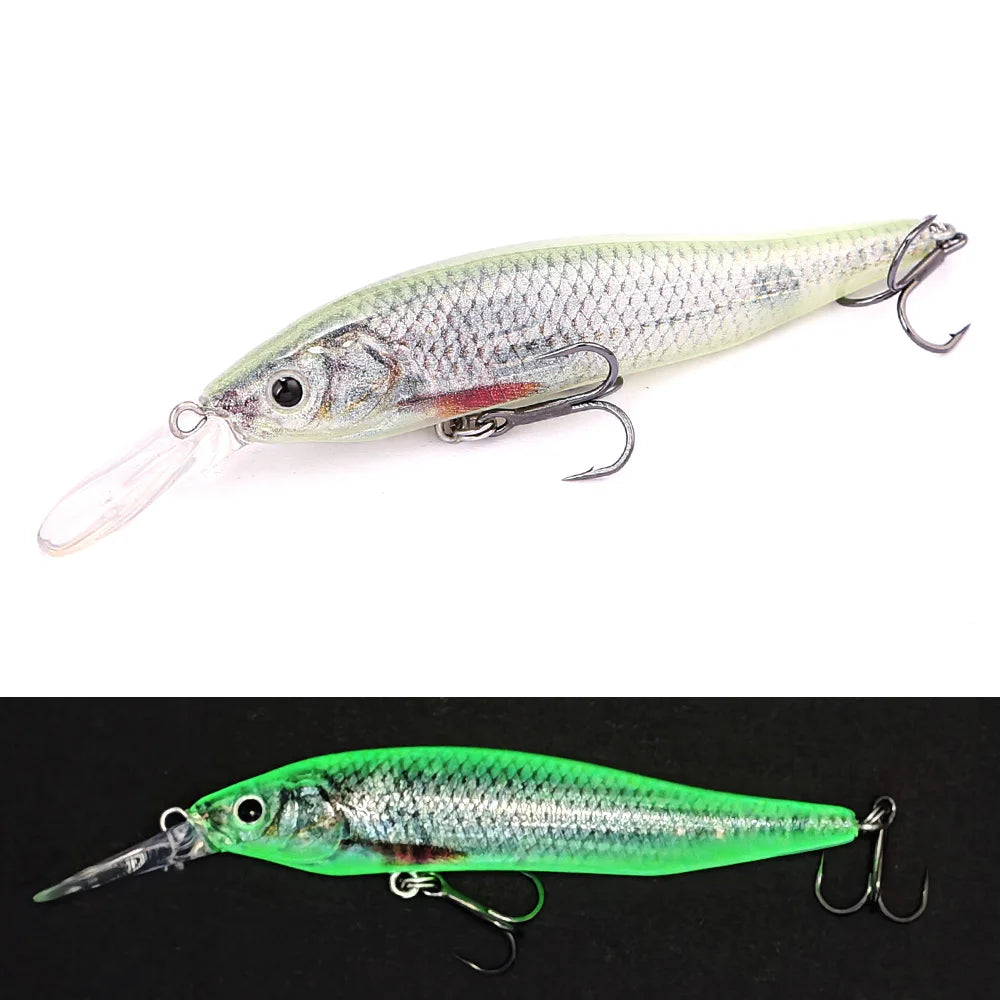 Langsam schwimmender Minnow Angelköder Explorers Shad für Hecht Barsch