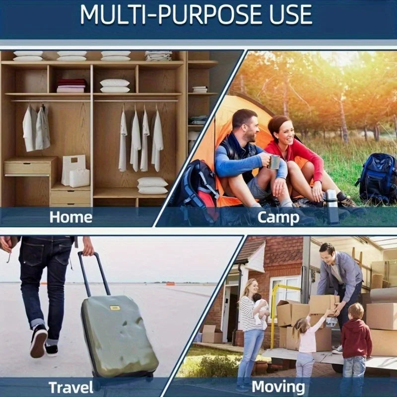 Vakuum-Kompressionsbeutel 3/5/10 Stück für platzsparende Kleidung - Bettwäsche