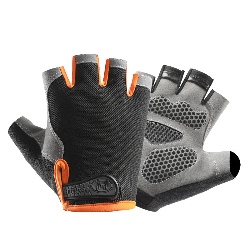 Unisex Halbfinger Fahrradhandschuhe atmungsaktiv rutschfest MTB Sommer