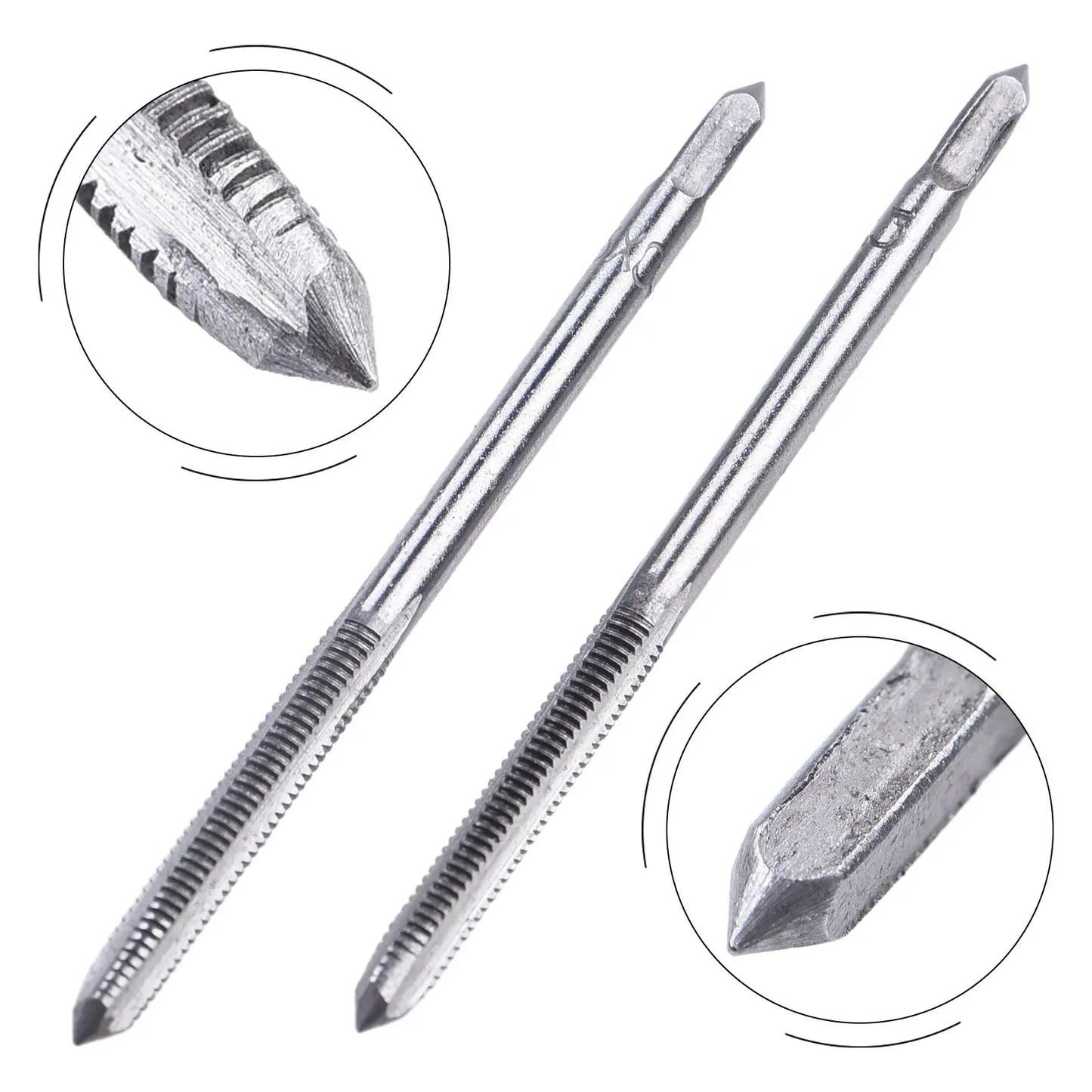 2-teiliges HSS Gewindebohrer-Set M3-M16 für präzises Gewindeschneiden