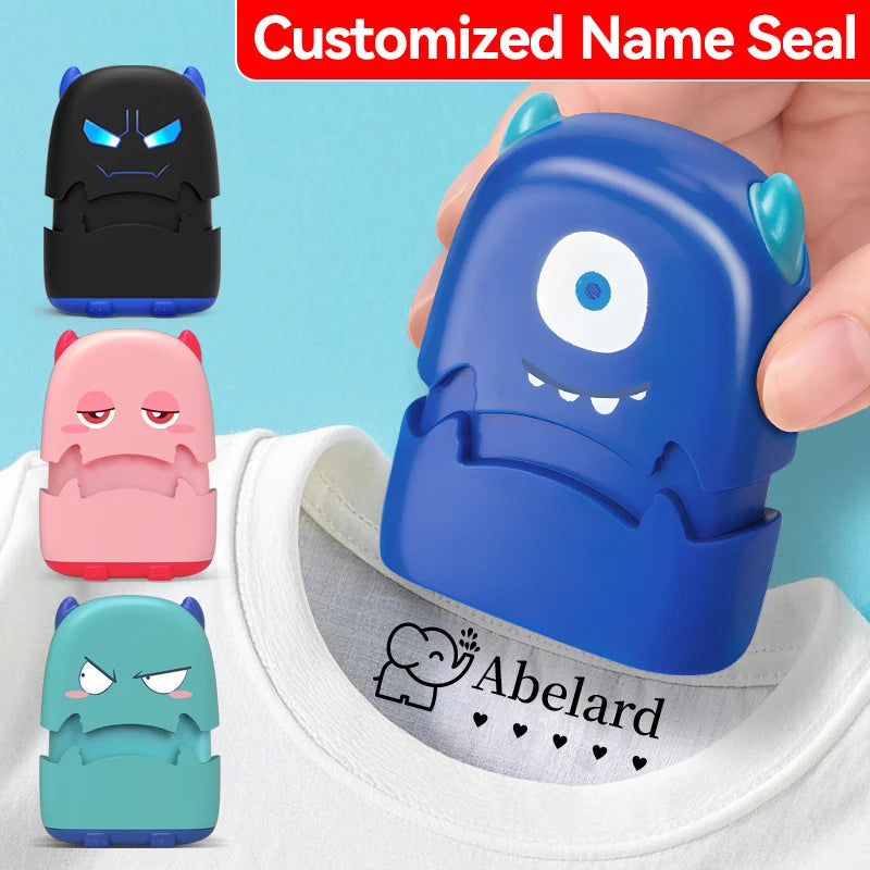 Wiederverwendbares Baby-Namenstempel-Set – Ungiftig, wasserfest - personalisierbar