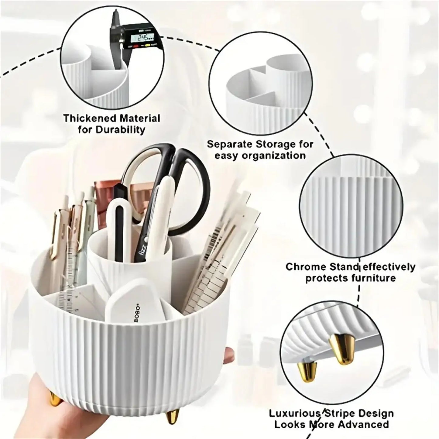 360° Rotierender Make-up-Organizer
