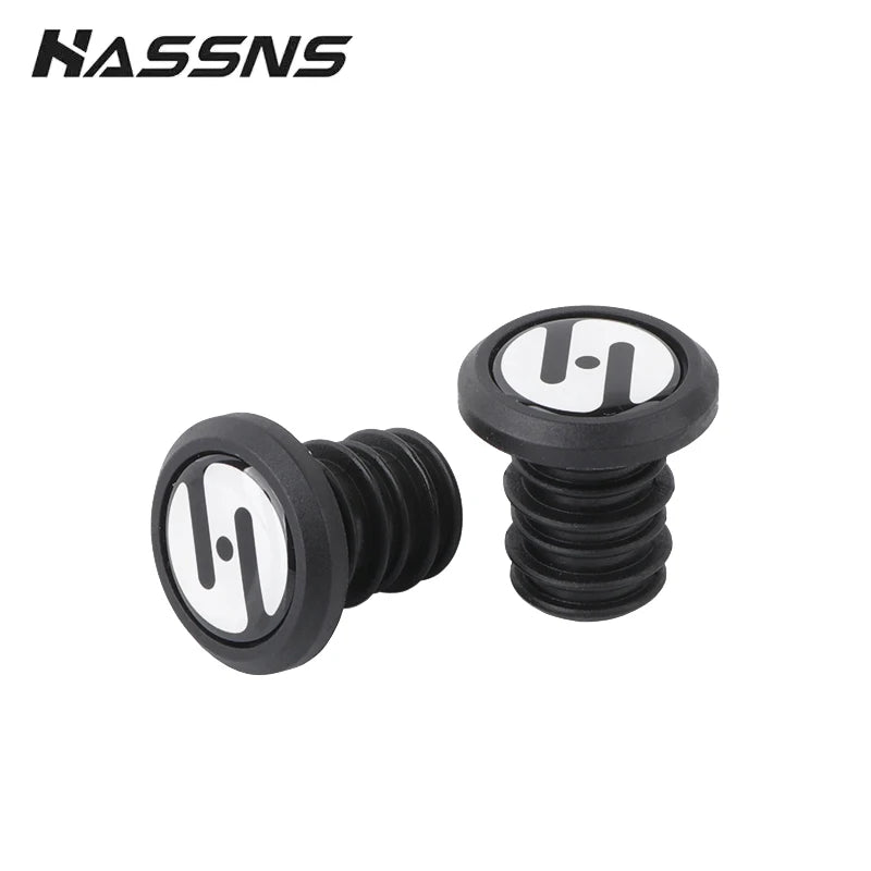 HASSNS Fahrradlenkerstopfen MTB Lock On Grips Bar End Road Mountainbike Silikon Lenkerendkappe Manschetten für Griffabdeckung