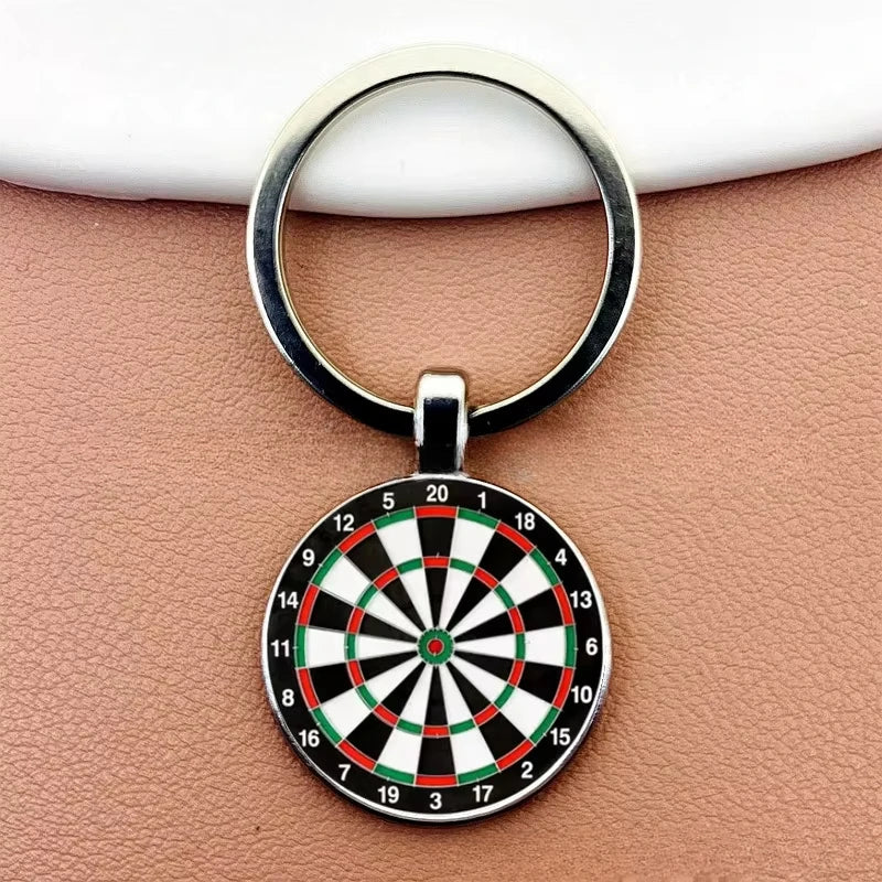 Dart Ziel Schlüsselanhänger Retro Stil Metall Anhänger Unisex Geschenkidee