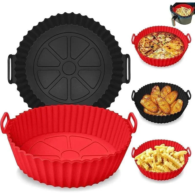 Silikon Backform 17cm Wiederverwendbar Antihaft Luftfritteuse Liner
