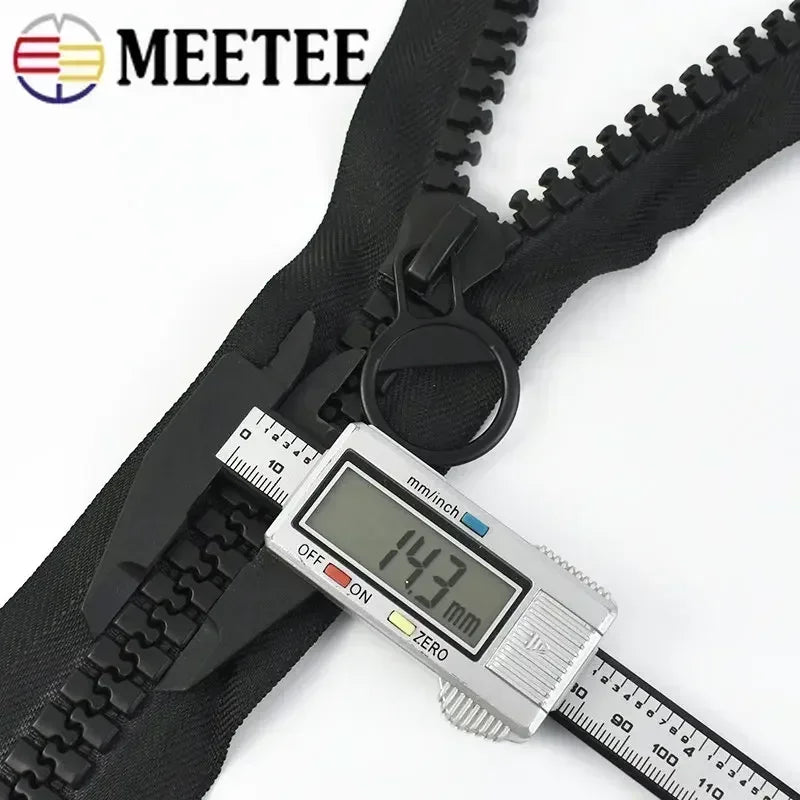 Großer Harz Reißverschluss 20 offen 60-500 cm für Jacke Mantel Zelt