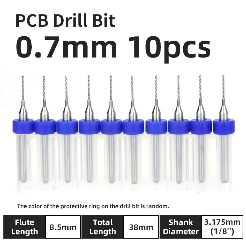 Präzisions Mikrobohrer Set Wolframkarbid für PCB Holz CNC 0.1-3.175mm
