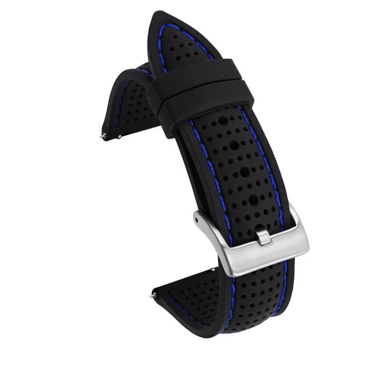 Weiches Silikon-Gummi-Uhrenarmband 20-24 mm, wasserdicht & atmungsaktiv
