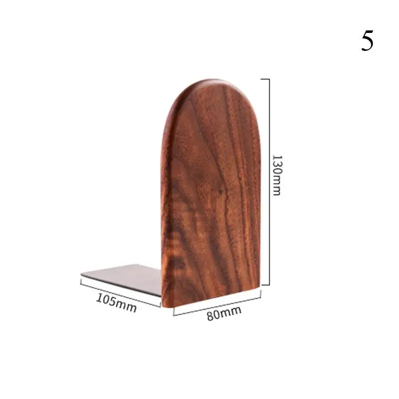 Natur Holz Buchstützen rutschfeste Verdickte Desktop Bücherregal