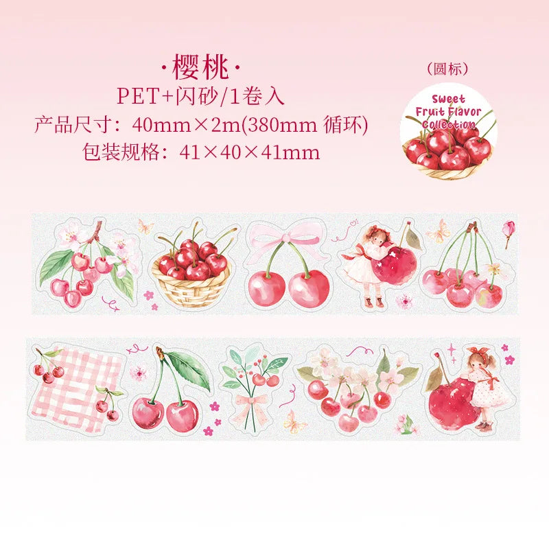 Saftiges Obst Washi-Tape 40mmx2m für Bullet Journals und Scrapbooking