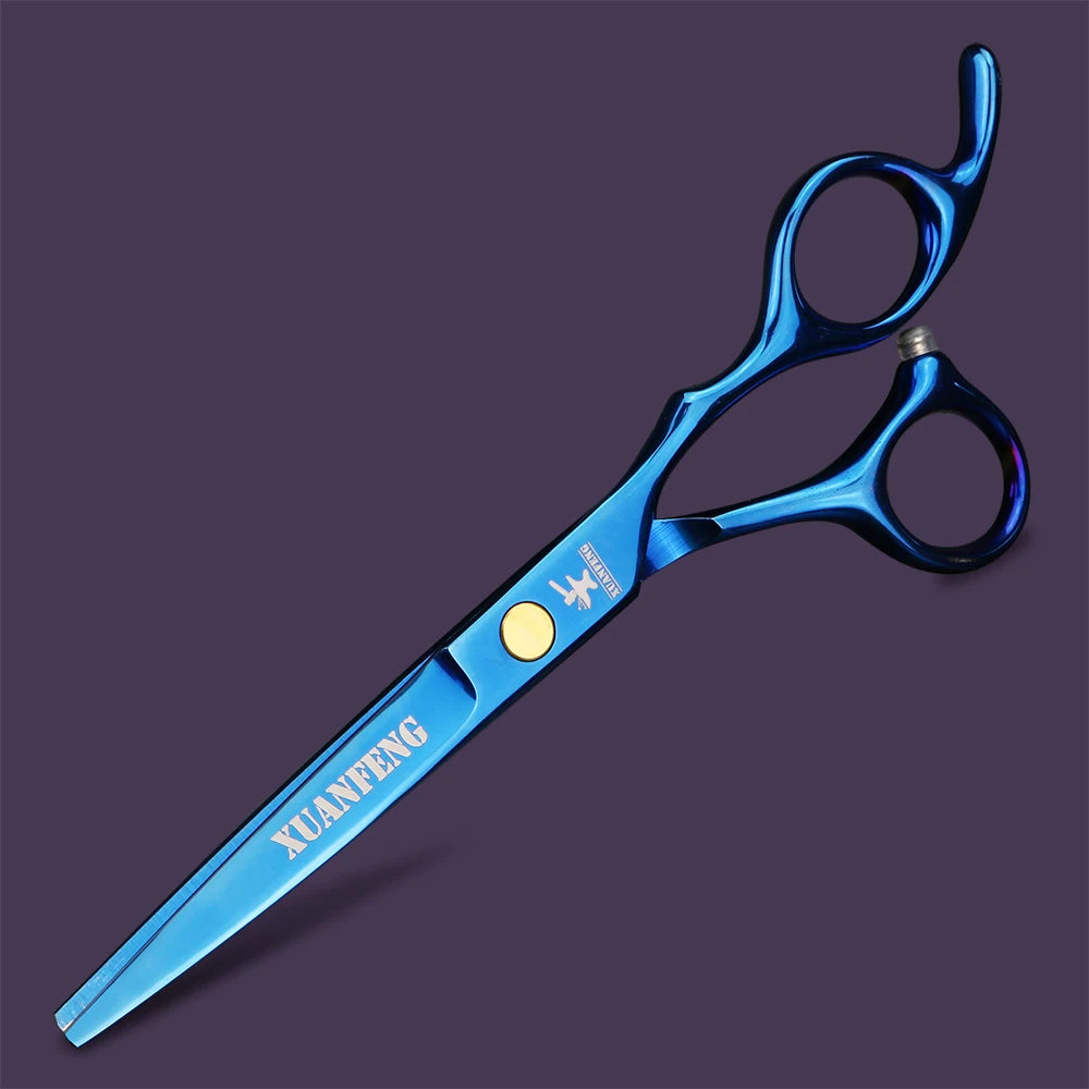 Professionelle Haarschneideschere aus Edelstahl mit schwarzer Goldbeschichtung für präzises Schneiden