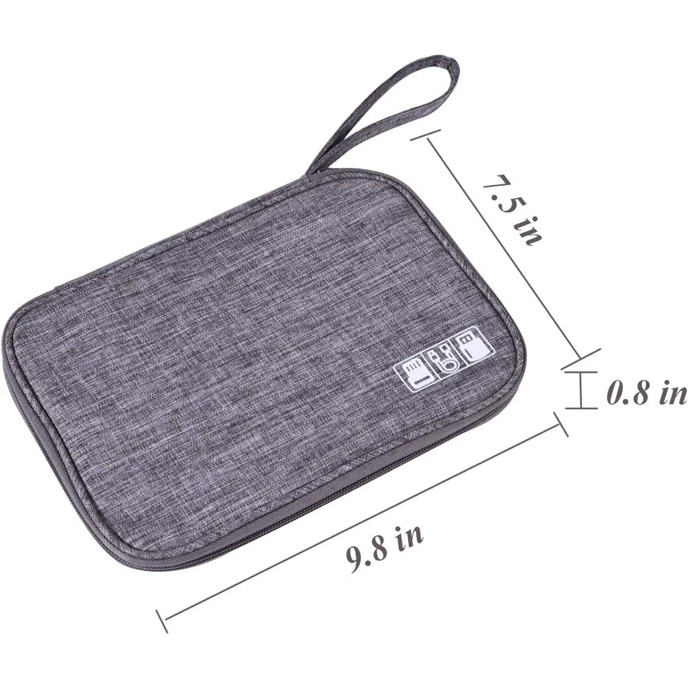 Wasserdichte Elektronik-Organizer-Tasche mit Polsterschutz – Kompakt - Vielseitig