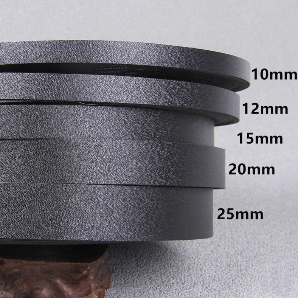 Bunte Kunstleder-Schmuckschnur 2 Meter, 10-25 mm breit für DIY Schmuck