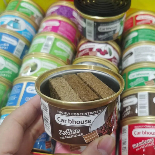 Auto Lufterfrischer Holzblöcke mit Kaffee Duft Aromatherapie Deodorant