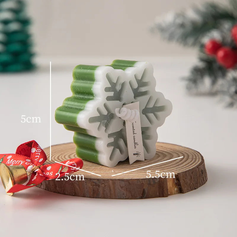 Weihnachts Schneeflocke Aromatherapie Kerze mit romantischer Atmosphäre