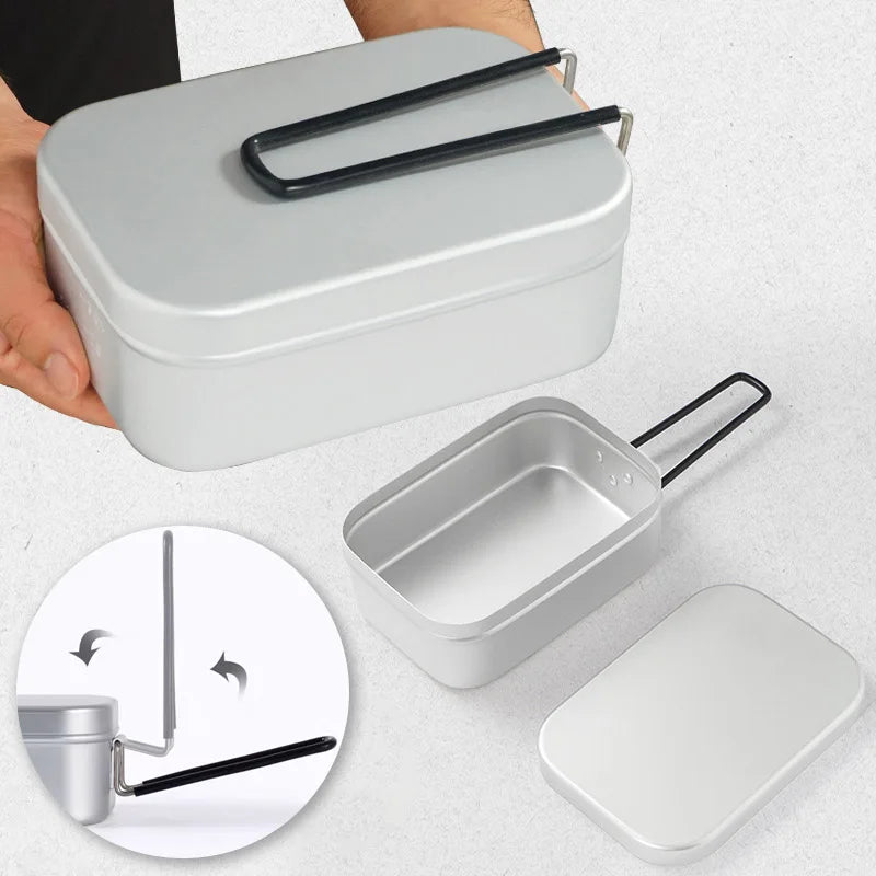 Tragbarer isolierter Aluminium-Lebensmittelbehälter für Outdoor